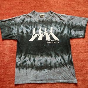 Liquid Blue The Beatles Abbey Road Size Small 2008 Tie-Dye Band T-Shirt